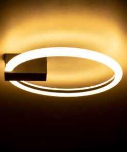 GloboStar® CINDERELLA 60976 Φωτιστικό Οροφής Δαχτυλίδι-Κύκλος LED CCT 16W 1792lm 360° AC 220-240V - Εναλλαγή Φωτισμού μέσω Διακόπτη On/Off All In One Ψυχρό 6000k+Φυσικό 4500k+Θερμό 2700k Φ28cm - Μαύρο - 3 Years Warranty 18 60976 7