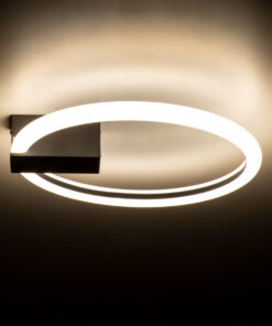 GloboStar® CINDERELLA 60976 Φωτιστικό Οροφής Δαχτυλίδι-Κύκλος LED CCT 16W 1792lm 360° AC 220-240V - Εναλλαγή Φωτισμού μέσω Διακόπτη On/Off All In One Ψυχρό 6000k+Φυσικό 4500k+Θερμό 2700k Φ28cm - Μαύρο - 3 Years Warranty 19 60976 8