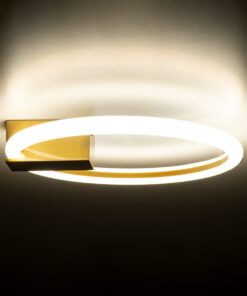 GloboStar® CINDERELLA 60978 Φωτιστικό Οροφής Δαχτυλίδι-Κύκλος LED CCT 16W 1792lm 360° AC 220-240V - Εναλλαγή Φωτισμού μέσω Διακόπτη On/Off All In One Ψυχρό 6000k+Φυσικό 4500k+Θερμό 2700k Φ28cm - Χρυσό Βούρτσας - 3 Years Warranty 19 60978 8