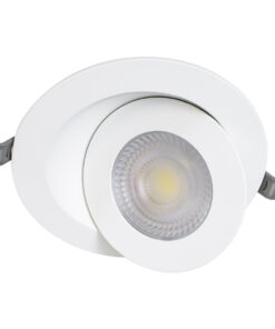 Alternative view of GloboStar® LEXIS JOINT 60988 Χωνευτό LED Κινούμενο Spot Downlight 12W 1200lm 45° AC 220-240V IP44 Φ15.8cm x Υ4.1cm - Στρόγγυλο - Λευκό - Φυσικό Λευκό 4500K - Bridgelux Chip - TÜV Certified Driver - 5 Years Warranty