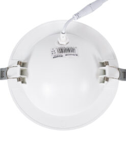 GloboStar® LEXIS JOINT 60988 Χωνευτό LED Κινούμενο Spot Downlight 12W 1200lm 45° AC 220-240V IP44 Φ15.8cm x Υ4.1cm - Στρόγγυλο - Λευκό - Φυσικό Λευκό 4500K - Bridgelux Chip - TÜV Certified Driver - 5 Years Warranty 19 60988 6