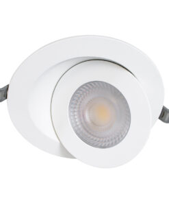 Alternative view of GloboStar® LEXIS JOINT 60989 Χωνευτό LED Κινούμενο Spot Downlight 12W 1140lm 45° AC 220-240V IP44 Φ15.8cm x Υ4.1cm - Στρόγγυλο - Λευκό - Θερμό Λευκό 2700K - Bridgelux Chip - TÜV Certified Driver - 5 Years Warranty