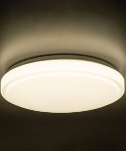 GloboStar® EMERGANO 60993 Πλαφονιέρα Οροφής LED 30W 2850lm 120° AC 220-240V με Ενσωματωμένο Σύστημα Emergency Li-ion 3450mAh/12.8Wh με Αυτονομία 3hrs - Αδιάβροχη IP54 Φ38 x Υ5.3cm Φυσικό Λευκό 4500K - Λευκό - Bridgelux Chips - 3 Years Warranty 34 60993 16