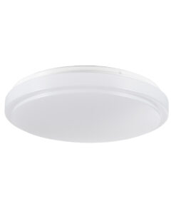 Alternative view of GloboStar® EMERGANO 60993 Πλαφονιέρα Οροφής LED 30W 2850lm 120° AC 220-240V με Ενσωματωμένο Σύστημα Emergency Li-ion 3450mAh/12.8Wh με Αυτονομία 3hrs - Αδιάβροχη IP54 Φ38 x Υ5.3cm Φυσικό Λευκό 4500K - Λευκό - Bridgelux Chips - 3 Years Warranty