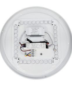 GloboStar® EMERGANO 60993 Πλαφονιέρα Οροφής LED 30W 2850lm 120° AC 220-240V με Ενσωματωμένο Σύστημα Emergency Li-ion 3450mAh/12.8Wh με Αυτονομία 3hrs - Αδιάβροχη IP54 Φ38 x Υ5.3cm Φυσικό Λευκό 4500K - Λευκό - Bridgelux Chips - 3 Years Warranty 25 60993 7