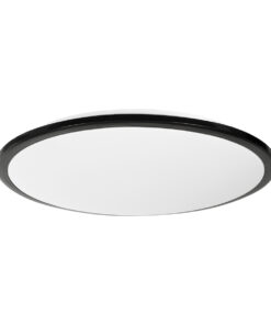 GloboStar® TUFFIN 60998 Πλαφονιέρα Οροφής LED 36W 4140lm 120° AC 220-240V Αδιάβροχη IP54 Φ48 x Υ6.5cm Ψυχρό Λευκό 6000K - Μαύρο - Bridgelux Chips - 3 Years Warranty 13 60998 3