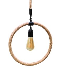 GloboStar® GLOBOSTAR® MALVERN 10001239 Vintage Κρεμαστό Φωτιστικό Οροφής με Ντουί 1 x E27 AC 220-240V IP20 - Μαύρο & Μπεζ - Μ34 x Π22 x Υ34cm