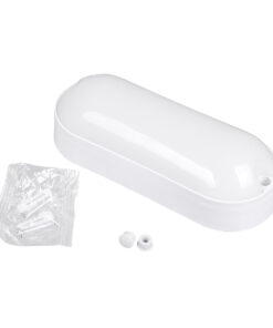 GloboStar® HOMIE 61002 LED Πλαφονιέρα Οροφής - Τοίχου Οβάλ 11W 918lm 150° AC 220-240V Αδιάβροχο IP65 Μ17 x Π7 x Υ4.5cm Θερμό Λευκό 2700K - 3 Years Warranty 15 61002 7