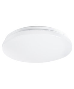 GloboStar® GloboStar® CELANO 61007 LED Πλαφονιέρα Οροφής Στρόγγυλη Φ26 20W 1800lm 120° AC 220-240V Αδιάβροχη IP54 Φ26 x Υ6cm Θερμό Λευκό 2700K - 3 Χρόνια Εγγύηση