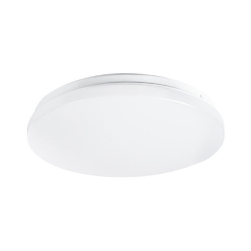 GloboStar® GloboStar® CELANO 61007 LED Πλαφονιέρα Οροφής Στρόγγυλη Φ26 20W 1800lm 120° AC 220-240V Αδιάβροχη IP54 Φ26 x Υ6cm Θερμό Λευκό 2700K - 3 Χρόνια Εγγύηση
