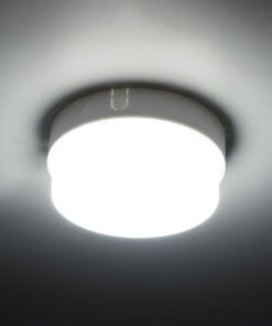 GloboStar® REVANO 61011 LED Πλαφονιέρα Οροφής Στρόγγυλη Φ12 12W 1200lm 180° AC 220-240V Αδιάβροχη IP54 Φ12 x Υ4.5cm Ψυχρό Λευκό 6000K - 2 Χρόνια Εγγύηση 14 61011 3