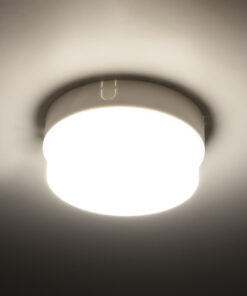 GloboStar® REVANO 61012 LED Πλαφονιέρα Οροφής Στρόγγυλη Φ12 12W 1140lm 180° AC 220-240V Αδιάβροχη IP54 Φ12 x Υ4.5cm Φυσικό Λευκό 4500K - 2 Χρόνια Εγγύηση 14 61012 3