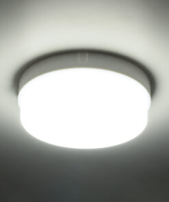 GloboStar® REVANO 61014 LED Πλαφονιέρα Οροφής Στρόγγυλη Φ17 15W 1500lm 180° AC 220-240V Αδιάβροχη IP54 Φ17 x Υ5cm Ψυχρό Λευκό 6000K - 2 Χρόνια Εγγύηση 14 61014 3