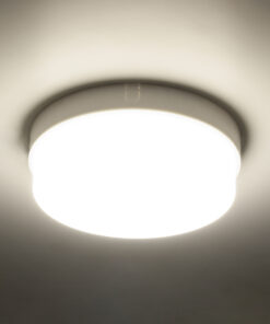 GloboStar® REVANO 61015 LED Πλαφονιέρα Οροφής Στρόγγυλη Φ17 15W 1425lm 180° AC 220-240V Αδιάβροχη IP54 Φ17 x Υ5cm Φυσικό Λευκό 4500K - 2 Χρόνια Εγγύηση 14 61015 3