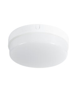 GloboStar® GloboStar® REVANO 61016 LED Πλαφονιέρα Οροφής Στρόγγυλη Φ17 15W 1350lm 180° AC 220-240V Αδιάβροχη IP54 Φ17 x Υ5cm Θερμό Λευκό 2700K - 2 Χρόνια Εγγύηση