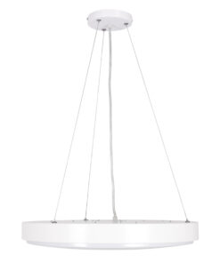 GLOBOSTAR® CASPER 61018 Μοντέρνο Κρεμαστό Φωτιστικό Οροφής LED 76W 8372lm 120° AC 220-240V IP20 Ρυθμιζόμενο Λευκό CCT με Χειριστήριο από 2700K έως 6000K Dimmable - Lumileds SMD Chip - Λευκό - Μ45 x Π45 x Υ5.5cm - 3 Χρόνια Εγγύηση 17 61018 4