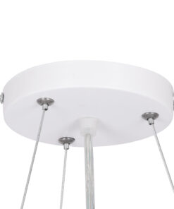 GLOBOSTAR® CASPER 61018 Μοντέρνο Κρεμαστό Φωτιστικό Οροφής LED 76W 8372lm 120° AC 220-240V IP20 Ρυθμιζόμενο Λευκό CCT με Χειριστήριο από 2700K έως 6000K Dimmable - Lumileds SMD Chip - Λευκό - Μ45 x Π45 x Υ5.5cm - 3 Χρόνια Εγγύηση 20 61018 7