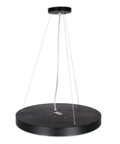 GLOBOSTAR® CASPER 61019 Μοντέρνο Κρεμαστό Φωτιστικό Οροφής LED 76W 8372lm 120° AC 220-240V IP20 Ρυθμιζόμενο Λευκό CCT με Χειριστήριο από 2700K έως 6000K Dimmable - Lumileds SMD Chip - Μαυρό - Μ45 x Π45 x Υ5.5cm - 3 Χρόνια Εγγύηση 18 61019 5