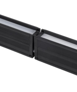 GloboStar® MARKET 61020-S Γραμμικό Φωτιστικό Οροφής Linear LED 18W 2230lm 60° AC 220-240V Μ120 x Π2 x Υ4cm Ψυχρό Λευκό 6000K - Μαύρο - 3 Years Warranty 21 61020 8