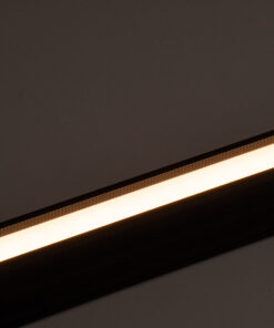 GloboStar® OFFICE 61025-S Γραμμικό Φωτιστικό Οροφής Linear LED 18W 2170lm 120° AC 220-240V Μ120 x Π2 x Υ4cm Θερμό Λευκό 2700K - Μαύρο - 3 Years Warranty 25 61025 12