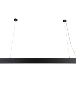 GLOBOSTAR® FELIX 61028-P Μοντέρνο Γραμμικό Κρεμαστό Φωτιστικό Οροφής LED 54W 6500lm 120° AC 220-240V IP20 Ρυθμιζόμενο Λευκό CCT με Χειριστήριο από 2700K έως 6000K Dimmable - Lumileds SMD Chip - Μαύρο Ματ - Μ120 x Π3.5 x Υ7cm - 3 Χρόνια Εγγύηση 19 61028 3 1