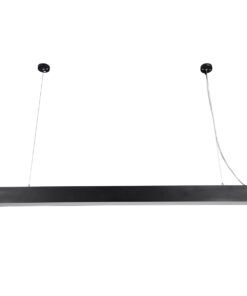 GLOBOSTAR® ORION 61030-P Μοντέρνο Γραμμικό Κρεμαστό Φωτιστικό Οροφής LED 72W 8600lm 120° AC 220-240V IP20 Ρυθμιζόμενο Λευκό CCT με Χειριστήριο από 2700K έως 6000K Dimmable - Lumileds SMD Chip - Μαύρο Ματ - Μ120 x Π5.5 x Υ7cm - 3 Χρόνια Εγγύηση 16 61030 3 1