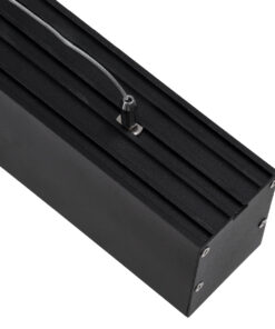 GLOBOSTAR® ORION 61030-P Μοντέρνο Γραμμικό Κρεμαστό Φωτιστικό Οροφής LED 72W 8600lm 120° AC 220-240V IP20 Ρυθμιζόμενο Λευκό CCT με Χειριστήριο από 2700K έως 6000K Dimmable - Lumileds SMD Chip - Μαύρο Ματ - Μ120 x Π5.5 x Υ7cm - 3 Χρόνια Εγγύηση 19 61030 6 1