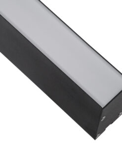 GLOBOSTAR® ORION 61030-P Μοντέρνο Γραμμικό Κρεμαστό Φωτιστικό Οροφής LED 72W 8600lm 120° AC 220-240V IP20 Ρυθμιζόμενο Λευκό CCT με Χειριστήριο από 2700K έως 6000K Dimmable - Lumileds SMD Chip - Μαύρο Ματ - Μ120 x Π5.5 x Υ7cm - 3 Χρόνια Εγγύηση 20 61030 7 1