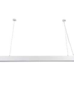 GLOBOSTAR® ORION 61031-P Μοντέρνο Γραμμικό Κρεμαστό Φωτιστικό Οροφής LED 72W 8600lm 120° AC 220-240V IP20 Ρυθμιζόμενο Λευκό CCT με Χειριστήριο από 2700K έως 6000K Dimmable - Lumileds SMD Chip - Λευκό - Μ120 x Π5.5 x Υ7cm - 3 Χρόνια Εγγύηση 16 61031 3 1