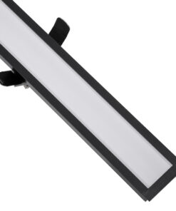 GloboStar® LUCA 61032 Γραμμικό Χωνευτό Φωτιστικό Linear LED CCT 54W 6500lm 120° AC 220-240V Μ121.5 x Π5 x Υ4cm - Εναλλαγή Φωτισμού μέσω Τηλεχειριστηρίου All In One Ψυχρό 6000k+Φυσικό 4500k+Θερμό 2700k Dimmable - Μαύρο - 3 Years Warranty 15 61032 6