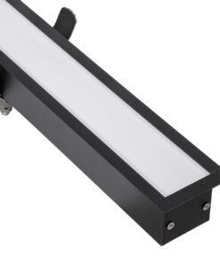 GloboStar® LUCA 61032 Γραμμικό Χωνευτό Φωτιστικό Linear LED CCT 54W 6500lm 120° AC 220-240V Μ121.5 x Π5 x Υ4cm - Εναλλαγή Φωτισμού μέσω Τηλεχειριστηρίου All In One Ψυχρό 6000k+Φυσικό 4500k+Θερμό 2700k Dimmable - Μαύρο - 3 Years Warranty 16 61032 7