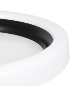 GloboStar® ARIANA 61034 Πλαφονιέρα Οροφής Κύκλος LED CCT 55W 6376lm 120° AC 220-240V - Εναλλαγή Φωτισμού μέσω Τηλεχειριστηρίου All In One Ψυχρό Λευκό 6000k+Φυσικό Λευκό 4500k+Θερμό Λευκό 2700k Dimmable Φ48cm - Μαύρο - 3 Years Warranty 19 61034 77