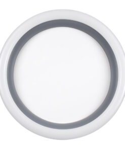 GloboStar® ARIANA 61036 Πλαφονιέρα Οροφής Κύκλος LED CCT 55W 6376lm 120° AC 220-240V - Εναλλαγή Φωτισμού μέσω Τηλεχειριστηρίου All In One Ψυχρό Λευκό 6000k+Φυσικό Λευκό 4500k+Θερμό Λευκό 2700k Dimmable Φ48cm - Γκρι Ανθρακί - 3 Years Warranty 17 61036 55