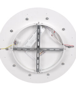 GloboStar® ARIANA 61036 Πλαφονιέρα Οροφής Κύκλος LED CCT 55W 6376lm 120° AC 220-240V - Εναλλαγή Φωτισμού μέσω Τηλεχειριστηρίου All In One Ψυχρό Λευκό 6000k+Φυσικό Λευκό 4500k+Θερμό Λευκό 2700k Dimmable Φ48cm - Γκρι Ανθρακί - 3 Years Warranty 18 61036 6