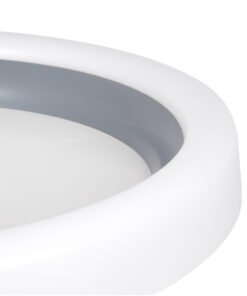 GloboStar® ARIANA 61036 Πλαφονιέρα Οροφής Κύκλος LED CCT 55W 6376lm 120° AC 220-240V - Εναλλαγή Φωτισμού μέσω Τηλεχειριστηρίου All In One Ψυχρό Λευκό 6000k+Φυσικό Λευκό 4500k+Θερμό Λευκό 2700k Dimmable Φ48cm - Γκρι Ανθρακί - 3 Years Warranty 19 61036 7