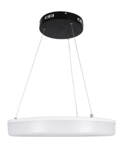 GLOBOSTAR® ARIANA 61037 Μοντέρνο Κρεμαστό Φωτιστικό Οροφής LED 55W 6376lm 120° AC 220-240V IP20 Ρυθμιζόμενο Λευκό CCT με Χειριστήριο από 2700K έως 6000K Dimmable - Lumileds SMD Chip - Μαυρό - Μ48 x Π48 x Υ6.5cm - 3 Χρόνια Εγγύηση 17 61037 4