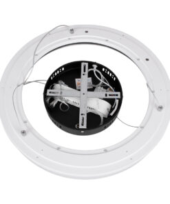 GLOBOSTAR® ARIANA 61037 Μοντέρνο Κρεμαστό Φωτιστικό Οροφής LED 55W 6376lm 120° AC 220-240V IP20 Ρυθμιζόμενο Λευκό CCT με Χειριστήριο από 2700K έως 6000K Dimmable - Lumileds SMD Chip - Μαυρό - Μ48 x Π48 x Υ6.5cm - 3 Χρόνια Εγγύηση 20 61037 7