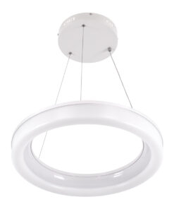 Alternative view of GLOBOSTAR® ARIANA 61038 Μοντέρνο Κρεμαστό Φωτιστικό Οροφής LED 55W 6376lm 120° AC 220-240V IP20 Ρυθμιζόμενο Λευκό CCT με Χειριστήριο από 2700K έως 6000K Dimmable - Lumileds SMD Chip - Λευκό - Μ48 x Π48 x Υ6.5cm - 3 Χρόνια Εγγύηση