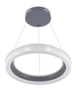 Alternative view of GLOBOSTAR® ARIANA 61039 Μοντέρνο Κρεμαστό Φωτιστικό Οροφής LED 55W 6376lm 120° AC 220-240V IP20 Ρυθμιζόμενο Λευκό CCT με Χειριστήριο από 2700K έως 6000K Dimmable - Lumileds SMD Chip - Γκρι - Μ48 x Π48 x Υ6.5cm - 3 Χρόνια Εγγύηση