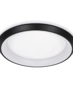 Alternative view of GloboStar® MELINA 61040 Πλαφονιέρα Οροφής Κύκλος LED CCT 55W 6376lm 120° AC 220-240V - Εναλλαγή Φωτισμού μέσω Τηλεχειριστηρίου All In One Ψυχρό Λευκό 6000k+Φυσικό Λευκό 4500k+Θερμό Λευκό 2700k Dimmable Φ48cm - Μαύρο - 3 Years Warranty