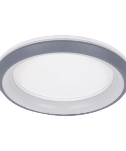 Alternative view of GloboStar® MELINA 61042 Πλαφονιέρα Οροφής Κύκλος LED CCT 55W 6376lm 120° AC 220-240V - Εναλλαγή Φωτισμού μέσω Τηλεχειριστηρίου All In One Ψυχρό Λευκό 6000k+Φυσικό Λευκό 4500k+Θερμό Λευκό 2700k Dimmable Φ48cm - Γκρι Ανθρακί - 3 Years Warranty