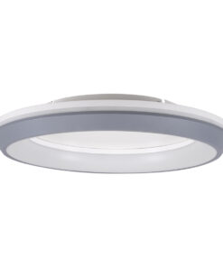 GloboStar® MELINA 61042 Πλαφονιέρα Οροφής Κύκλος LED CCT 55W 6376lm 120° AC 220-240V - Εναλλαγή Φωτισμού μέσω Τηλεχειριστηρίου All In One Ψυχρό Λευκό 6000k+Φυσικό Λευκό 4500k+Θερμό Λευκό 2700k Dimmable Φ48cm - Γκρι Ανθρακί - 3 Years Warranty 16 61042 3