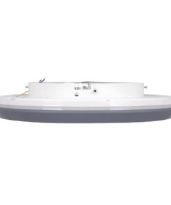 GloboStar® MELINA 61042 Πλαφονιέρα Οροφής Κύκλος LED CCT 55W 6376lm 120° AC 220-240V - Εναλλαγή Φωτισμού μέσω Τηλεχειριστηρίου All In One Ψυχρό Λευκό 6000k+Φυσικό Λευκό 4500k+Θερμό Λευκό 2700k Dimmable Φ48cm - Γκρι Ανθρακί - 3 Years Warranty 17 61042 4