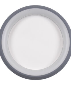 GloboStar® MELINA 61042 Πλαφονιέρα Οροφής Κύκλος LED CCT 55W 6376lm 120° AC 220-240V - Εναλλαγή Φωτισμού μέσω Τηλεχειριστηρίου All In One Ψυχρό Λευκό 6000k+Φυσικό Λευκό 4500k+Θερμό Λευκό 2700k Dimmable Φ48cm - Γκρι Ανθρακί - 3 Years Warranty 18 61042 5