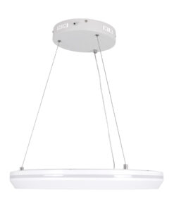 GLOBOSTAR® MELINA 61044 Μοντέρνο Κρεμαστό Φωτιστικό Οροφής LED 55W 6376lm 120° AC 220-240V IP20 Ρυθμιζόμενο Λευκό CCT με Χειριστήριο από 2700K έως 6000K Dimmable - Lumileds SMD Chip - Λευκό - Μ48 x Π48 x Υ6.5cm - 3 Χρόνια Εγγύηση 16 61044 4