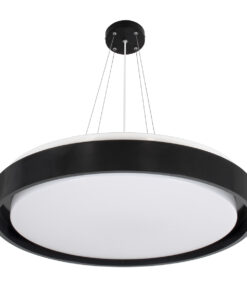 Alternative view of GLOBOSTAR® BARCHETTA 61046-P Μοντέρνο Κρεμαστό Φωτιστικό Οροφής LED 72W 8306lm 120° AC 220-240V IP20 Ρυθμιζόμενο Λευκό CCT με Χειριστήριο από 2700K έως 6000K Dimmable - Lumileds SMD Chip - Μαύρο - Μ48 x Π48 x Υ8.2cm - 3 Χρόνια Εγγύηση