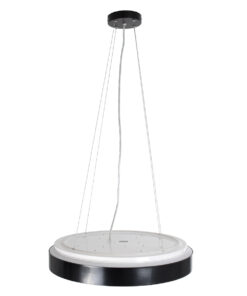 GloboStar® BARCHETTA 61047-S Πλαφονιέρα Οροφής LED CCT 72W 8306lm 120° AC 220-240V - Εναλλαγή Φωτισμού μέσω Τηλεχειριστηρίου All In One Ψυχρό 6000k+Φυσικό 4500k+Θερμό 2700k Dimmable Φ48cm - Μαύρο με Χρυσό - 3 Years Warranty 26 61047 10 s