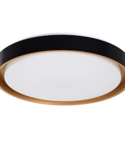 Alternative view of GloboStar® BARCHETTA 61047-S Πλαφονιέρα Οροφής LED CCT 72W 8306lm 120° AC 220-240V - Εναλλαγή Φωτισμού μέσω Τηλεχειριστηρίου All In One Ψυχρό 6000k+Φυσικό 4500k+Θερμό 2700k Dimmable Φ48cm - Μαύρο με Χρυσό - 3 Years Warranty