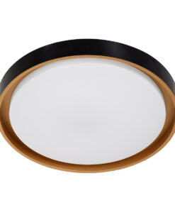 GLOBOSTAR® BARCHETTA 61047-P Μοντέρνο Κρεμαστό Φωτιστικό Οροφής LED 72W 8306lm 120° AC 220-240V IP20 Ρυθμιζόμενο Λευκό CCT με Χειριστήριο από 2700K έως 6000K Dimmable - Lumileds SMD Chip - Μαύρο & Χρυσό - Μ48 x Π48 x Υ8.2cm - 3 Χρόνια Εγγύηση 25 61047 8 p