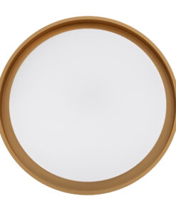 GloboStar® BARCHETTA 61048-S Πλαφονιέρα Οροφής LED CCT 72W 8306lm 120° AC 220-240V - Εναλλαγή Φωτισμού μέσω Τηλεχειριστηρίου All In One Ψυχρό 6000k+Φυσικό 4500k+Θερμό 2700k Dimmable Φ48cm - Λευκό & Χρυσό - 3 Years Warranty 20 61048 4 s